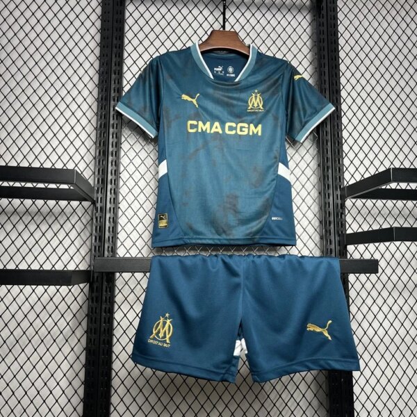 24-25 Olympique Marseille Away Kids Kit