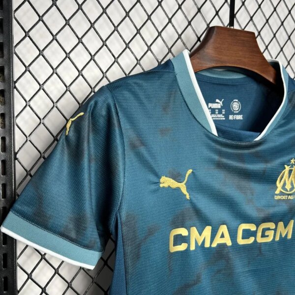 24-25 Olympique Marseille Away Kids Kit - Image 3