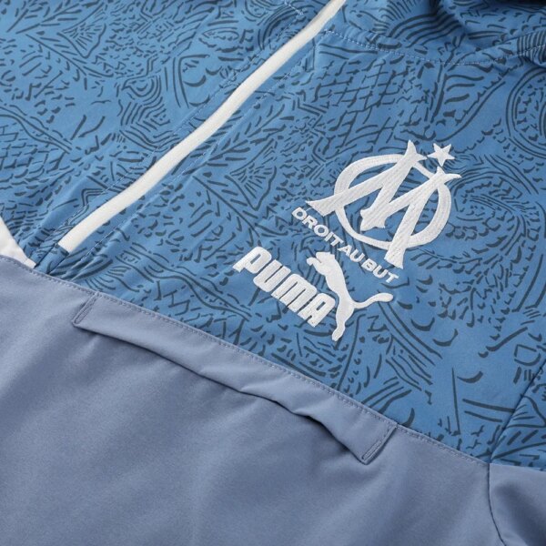 23-24 Olympique Marseille Hooded Windbreaker Suit - Image 7