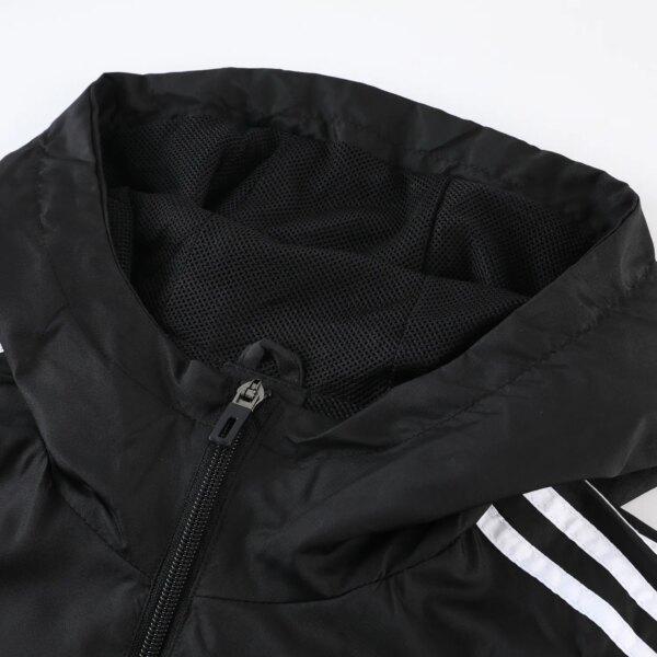 23-24 Flamengo Black Hooded Windbreaker S-XXL - Image 2