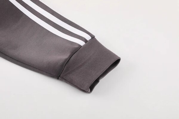 24-25 Real Madrid Grey Jacket Tracksuit - Image 4