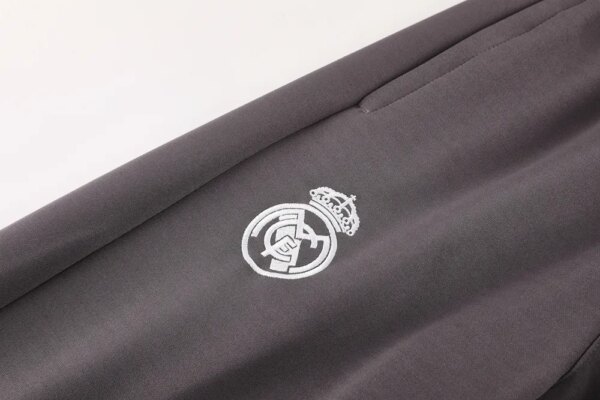 24-25 Real Madrid Grey Jacket Tracksuit - Image 8