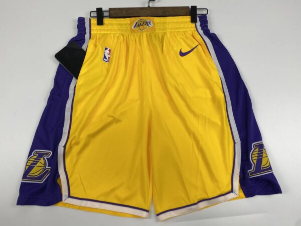 Lakers Yellow V-Neck Hot Pressed Jersey - Image 20