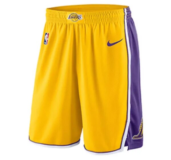 Lakers Yellow V-Neck Hot Pressed Jersey - Image 21