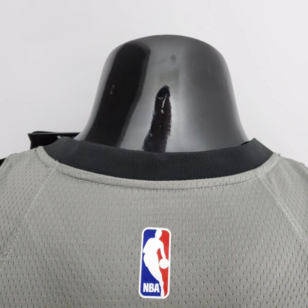 Nets Curry #30 Flyer Grey NBA Jersey - Image 3