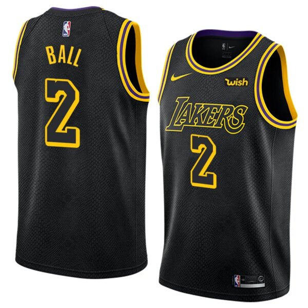 Lakers Mamba Black Hot Pressed Jersey - Image 9