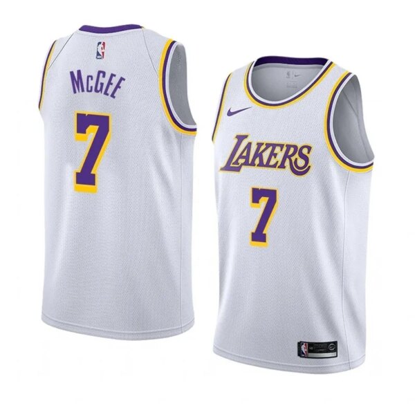 Lakers Retro Round Neck Hot Pressed Jersey - Image 3
