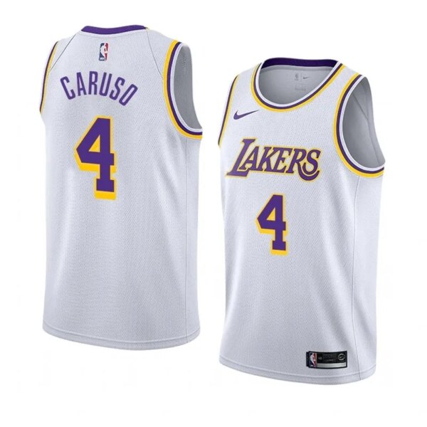 Lakers Retro Round Neck Hot Pressed Jersey - Image 9