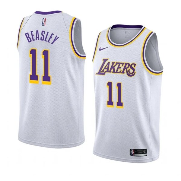 Lakers Retro Round Neck Hot Pressed Jersey - Image 11