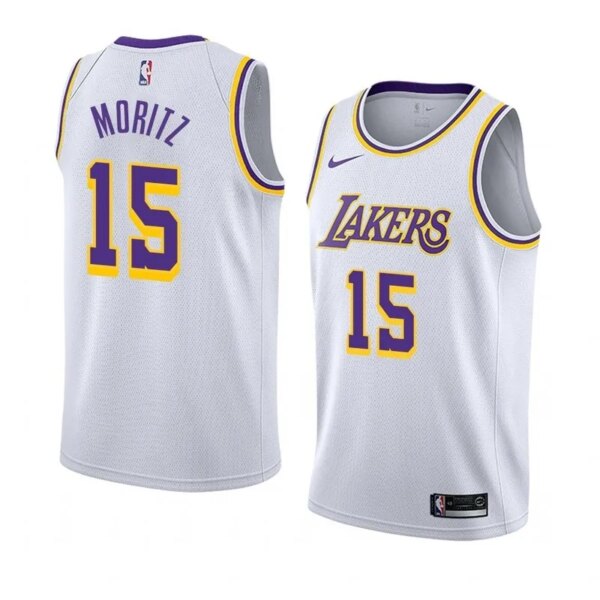 Lakers Retro Round Neck Hot Pressed Jersey - Image 12