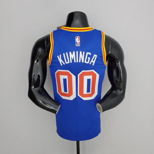 75th Anniversary Kuminga#00 Warriors Vintage Blue NBA - Image 2
