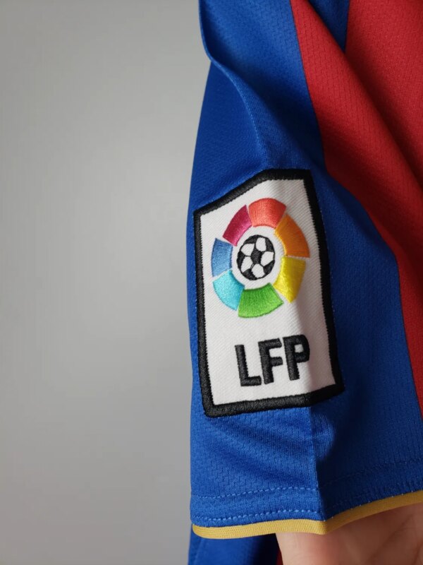 07-08 Barcelona Home Long Sleeve Retro Jersey - Image 2