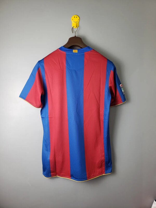 07-08 Barcelona Home Retro Jersey - Image 3
