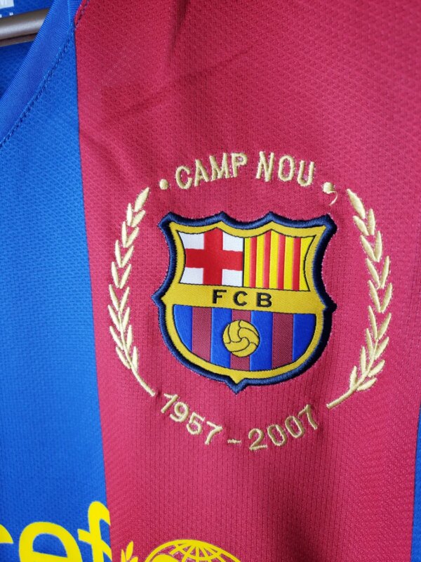 07-08 Barcelona Home Retro Jersey - Image 4