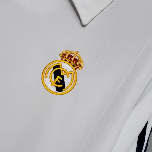 2002 Real Madrid Home Long Sleeve Retro Jersey - Image 2