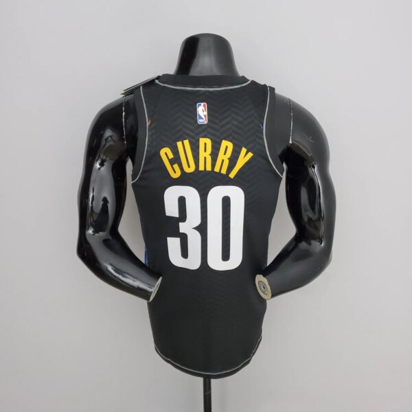 New Brooklyn Nets Curry #30 City Edition Black - Image 2
