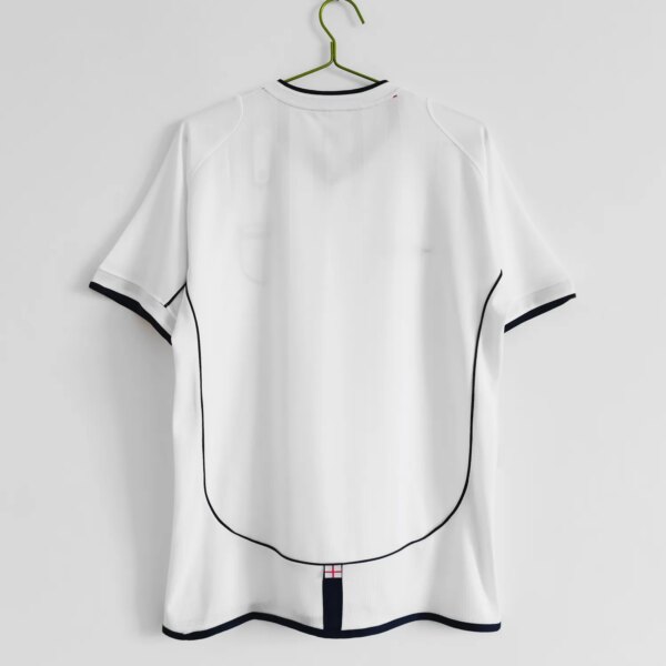 01-03 England Home White Retro Jersey - Image 4