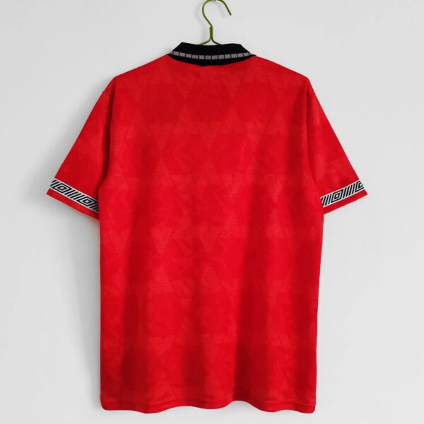 1990 England Away Red Retro Jersey - Image 4