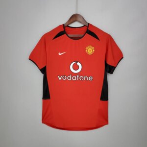 02-04 Manchester United Home Red Retro Jersey