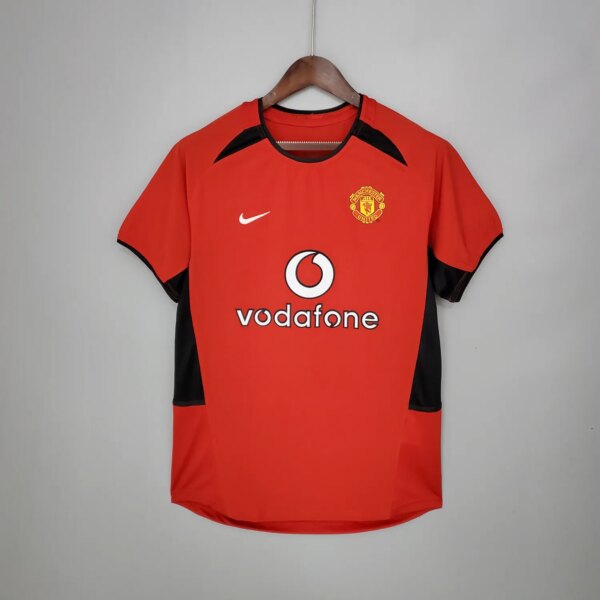 02-04 Manchester United Home Red Retro Jersey