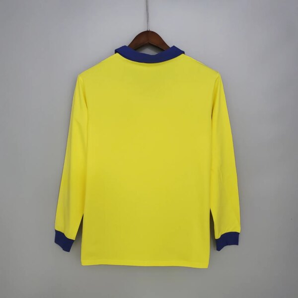 71-79 Arsenal Away Yellow Long Sleeve Retro Jersey - Image 2