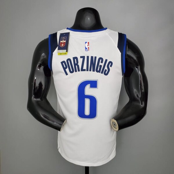 PORZINGIS#6 Mavericks home White NBA Jersey - Image 2