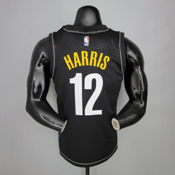 New Brooklyn Nets HARRIS#12 City Edition Black - Image 2
