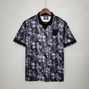 1990 England Retro black away fans version jersey