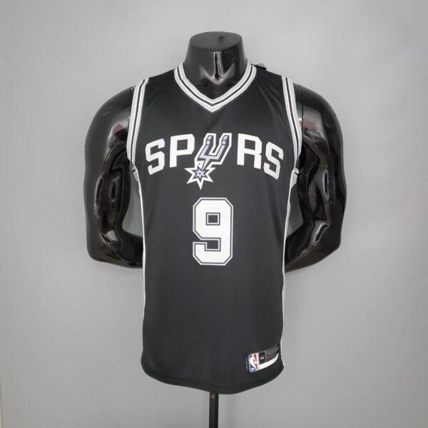 PARKER#9 Spurs Black NBA Jersey