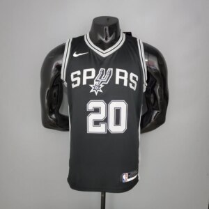 GINOBILI#20 Spurs Black NBA Jersey