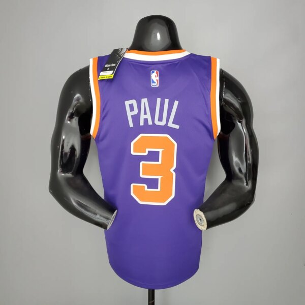 PAUL#3 Phoenix Suns Purple NBA Jersey S-XXL - Image 3