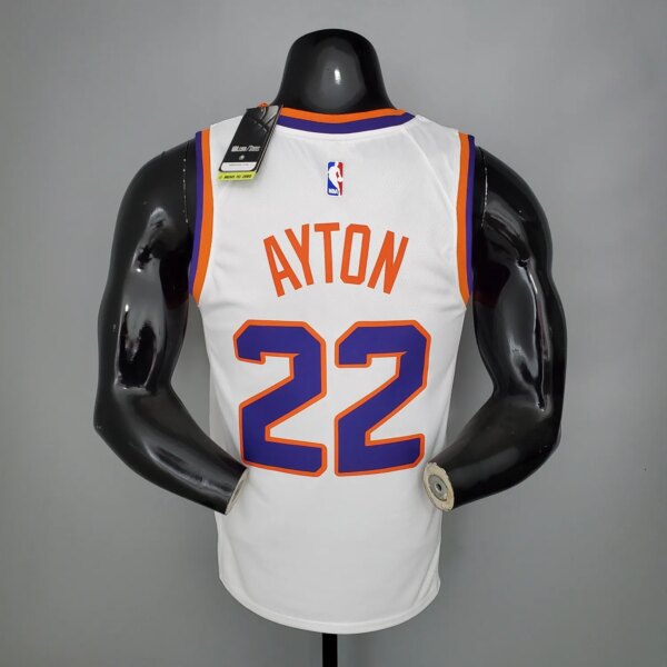 AYTON#22 Phoenix Suns White NBA Jersey S-XXL - Image 3