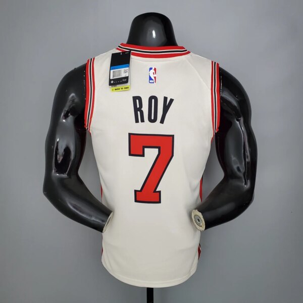 ROY#7 Portland Trail Blazers Beige NBA Jersey S-XXL - Image 3