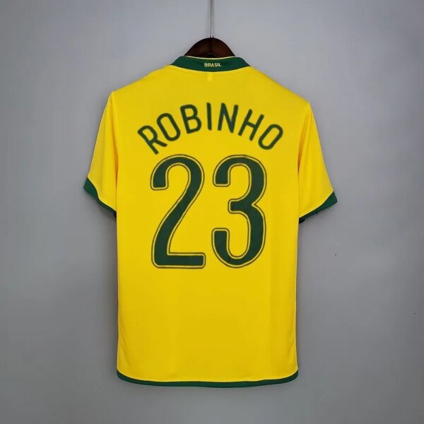 2006 Brazil Home Retro Jersey - Image 6
