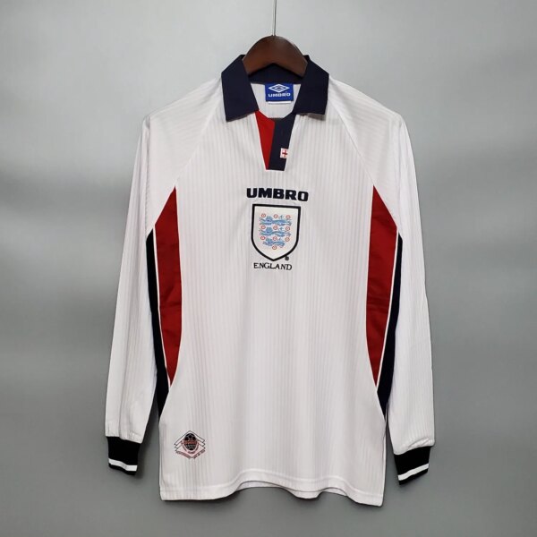 1998 England Home Long Sleeve Retro Jersey