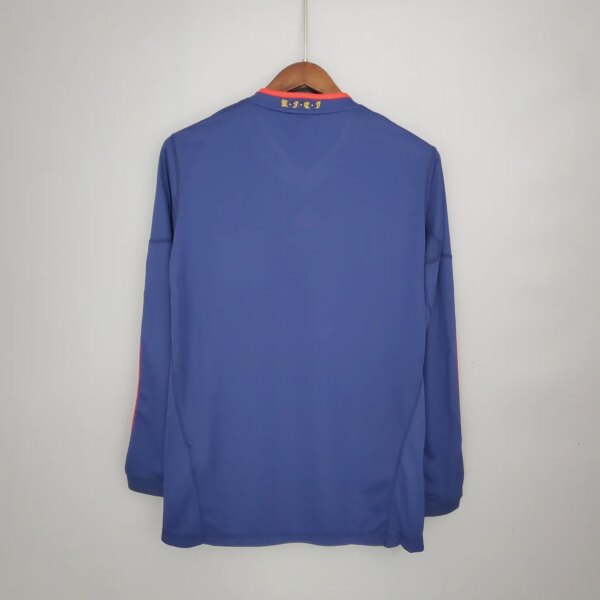 2010 Spain Away Long Sleeve Retro Jersey - Image 2