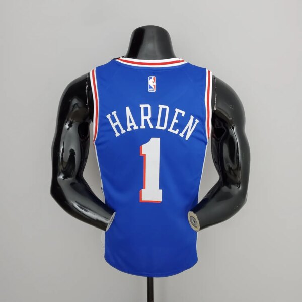 76ers Harden #1 V-Neck Blue - Image 3