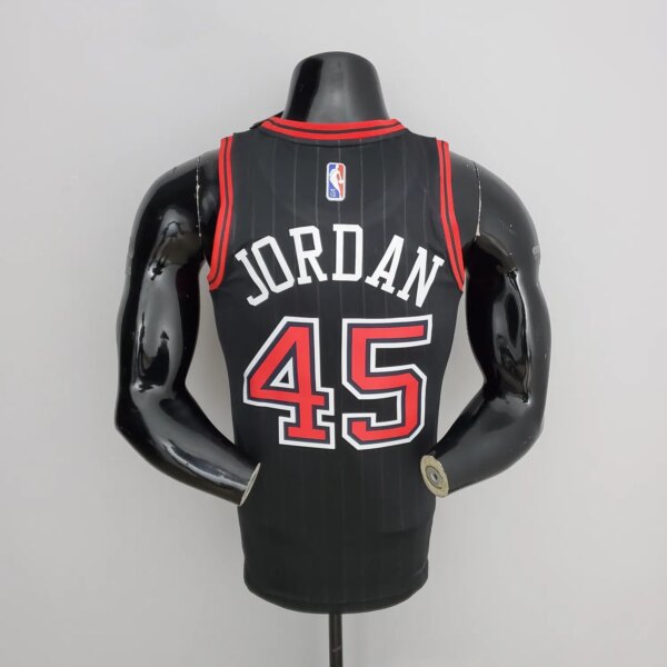 75th Anniversary Jordan #45 Bulls Flyers Black NBA Jersey - Image 3