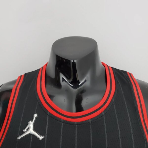 75th Anniversary Pippen#33 Bulls Flyers Black NBA Jersey - Image 2