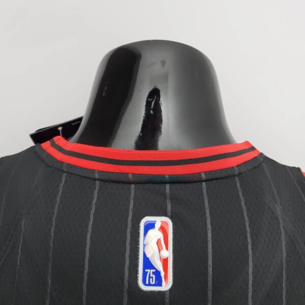 75th Anniversary Pippen#33 Bulls Flyers Black NBA Jersey - Image 4