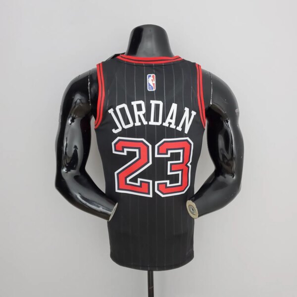 75th Anniversary Jordan #23 Bulls Flyers Black NBA Jersey - Image 4