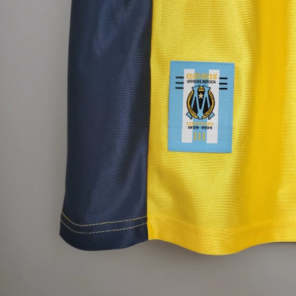 98-99 Marseille Yellow Retro Jersey - Image 2