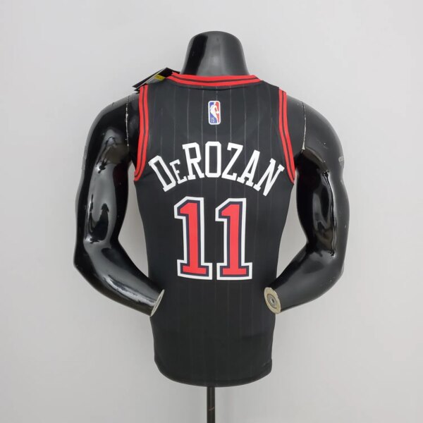 75th Anniversary DeRozan#11 Bulls Flyers Black NBA Jersey - Image 2
