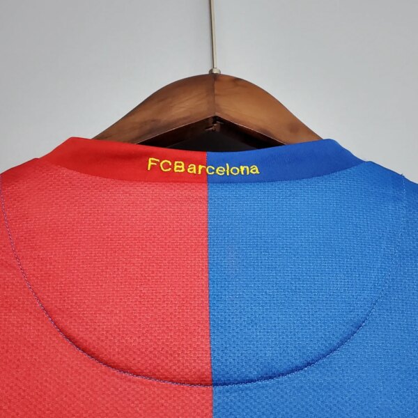 06-07 Barcelona Home Long Sleeve Retro Jersey - Image 2
