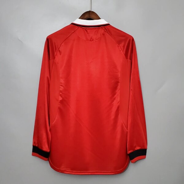 1999-2000 Manchester United Home Long Sleeve Retro Jersey - Image 2