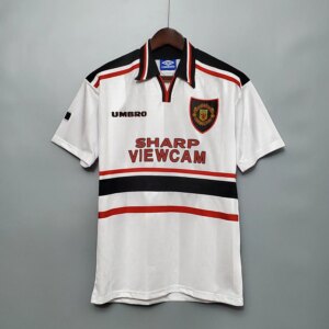 97-98 Manchester United White Retro Jersey