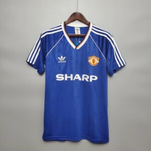 88-90 Manchester United Third Blue Retro Jersey