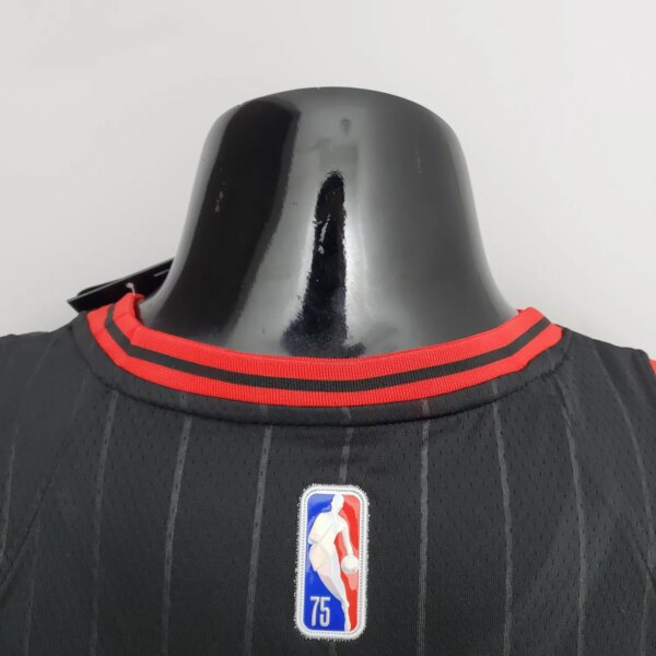 75th Anniversary Ball #2 Bulls Flyers Black NBA Jersey - Image 2
