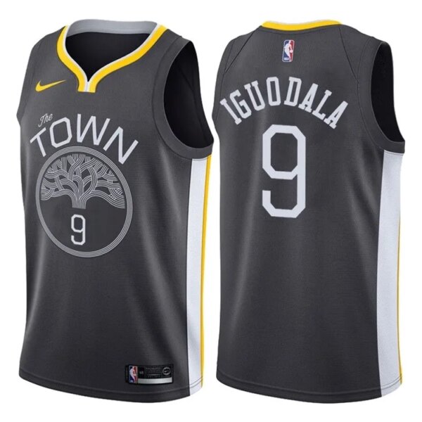 Golden State Black Hot Pressed Jersey - Image 2