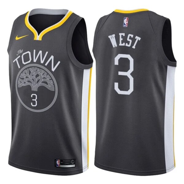 Golden State Black Hot Pressed Jersey - Image 3